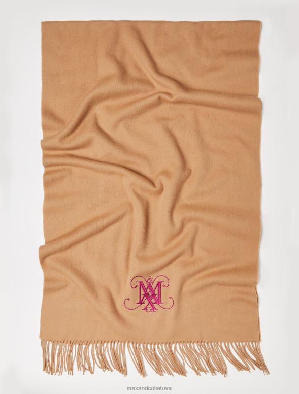 piederums 8VJP1131 kamielis monogramma vilnas nozaga sievietes MAX&Co.