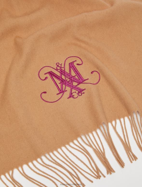 piederums 8VJP1131 kamielis monogramma vilnas nozaga sievietes MAX&Co.