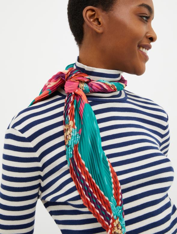 piederums 8VJP1135 zaļš kroku sarža šalle sievietes MAX&Co.