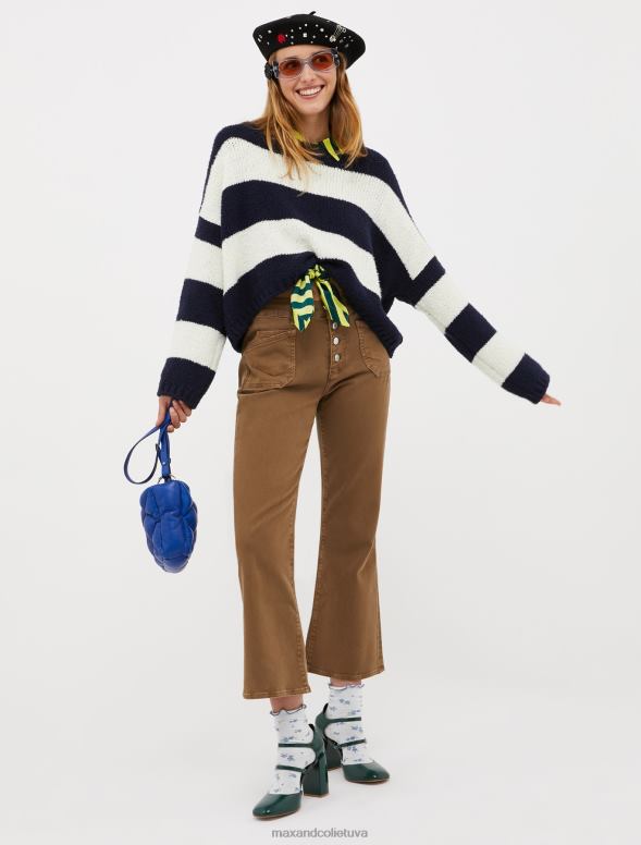 piederums 8VJP1001 rudzupuķu zils stepēta nappa ādas mini soma sievietes MAX&Co.