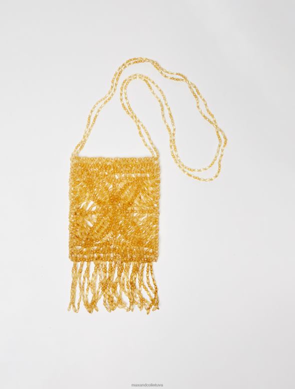 piederums 8VJP1005 zelts mini soma ar pērlītēm sievietes MAX&Co.