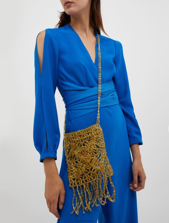 piederums 8VJP1005 zelts mini soma ar pērlītēm sievietes MAX&Co.