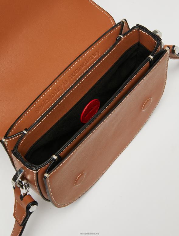 piederums 8VJP1010 iedegums ādas pusmēness soma sievietes MAX&Co.