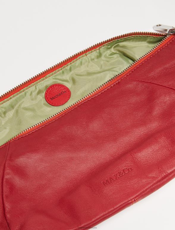 piederums 8VJP987 bordo nappa ādas apskāvienu soma sievietes MAX&Co.