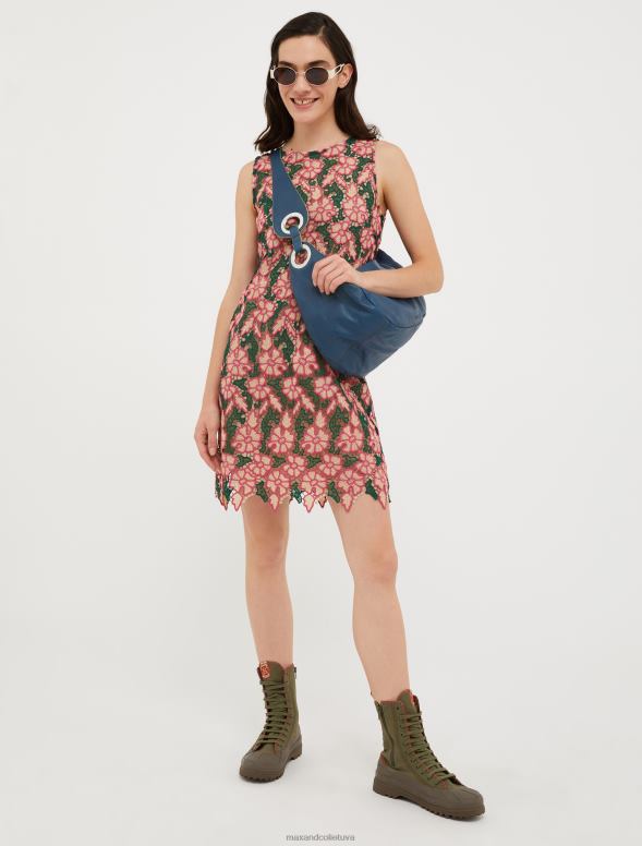 piederums 8VJP990 rudzupuķu zils nappa ādas maksi soma sievietes MAX&Co.