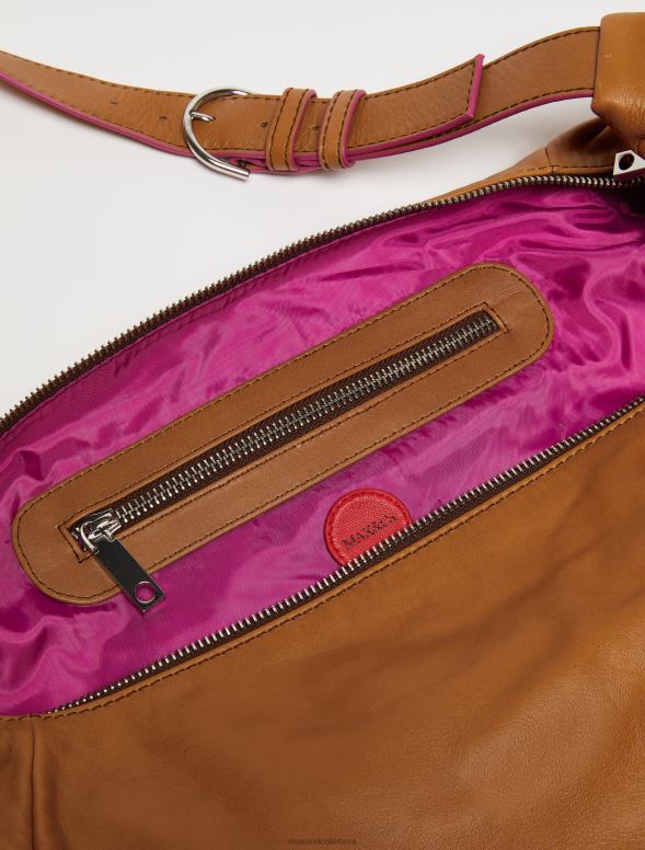 piederums 8VJP991 iedegums nappa ādas maksi soma sievietes MAX&Co.