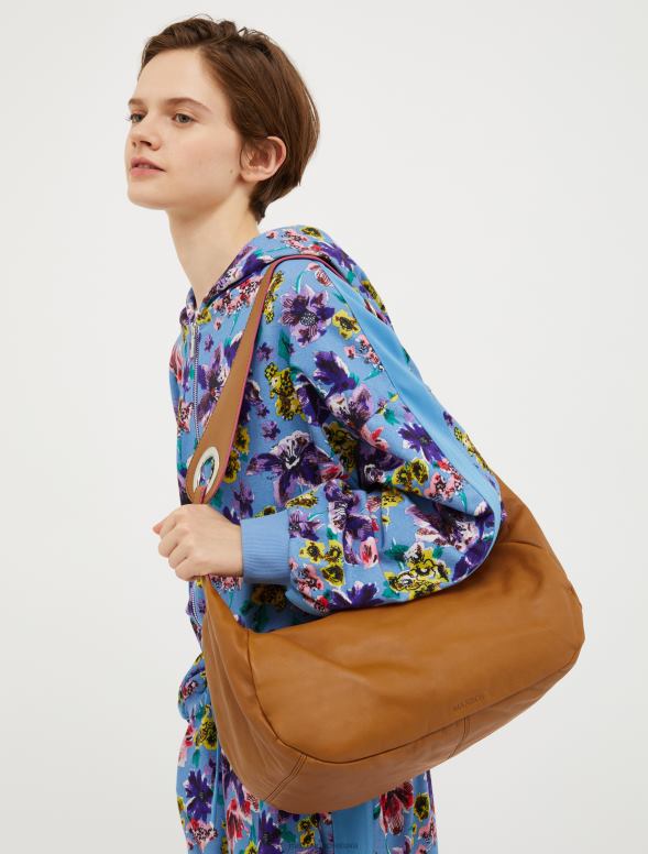 piederums 8VJP991 iedegums nappa ādas maksi soma sievietes MAX&Co.