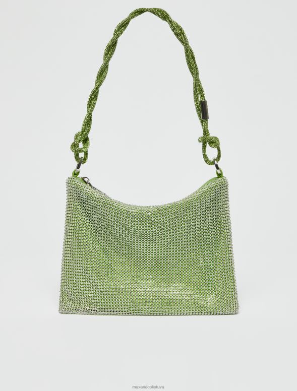 piederums 8VJP993 zaļš rhinestone sajūgs sievietes MAX&Co.