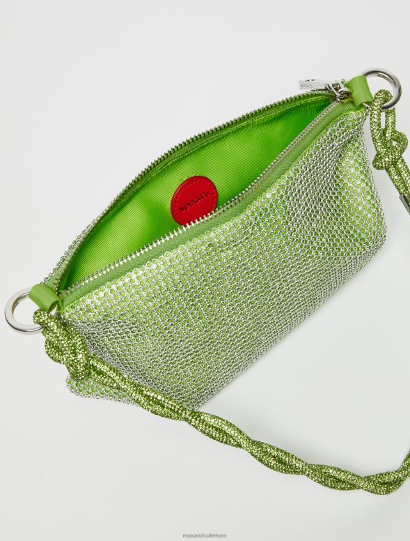 piederums 8VJP993 zaļš rhinestone sajūgs sievietes MAX&Co.