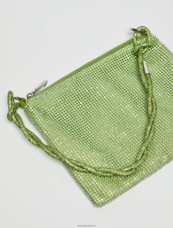 piederums 8VJP993 zaļš rhinestone sajūgs sievietes MAX&Co.